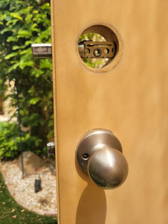 Exterior gate lock replaced by Locks Around the Clock